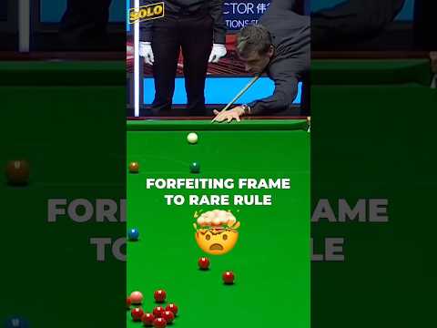 When Ronnie Forget Rare Rule 🤯#snooker #billiards #viral #shorts #snookerworld #8ballpool #9ball