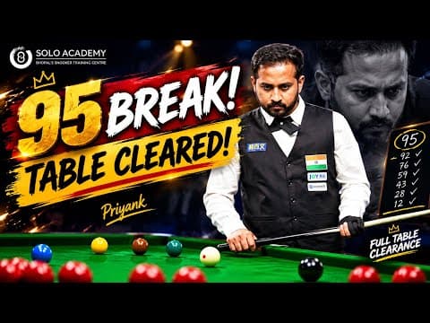 95… UNDER PRESSURE! 🔥🎱    EVERY SHOT LOOKED EASIER THAN THE LAST! 🔥”