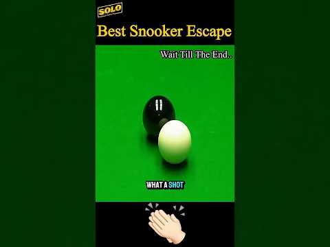 Best Snooker Escape 🚀#snooker #billiards #ballpool #viral #shorts #snookerworld #8ballpool #9ball
